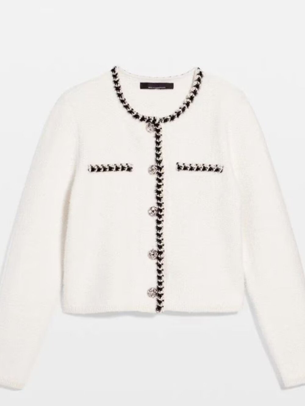 nwt WHITE HOUSE BLACK MARKET tweed sweater cardigan jacket xs